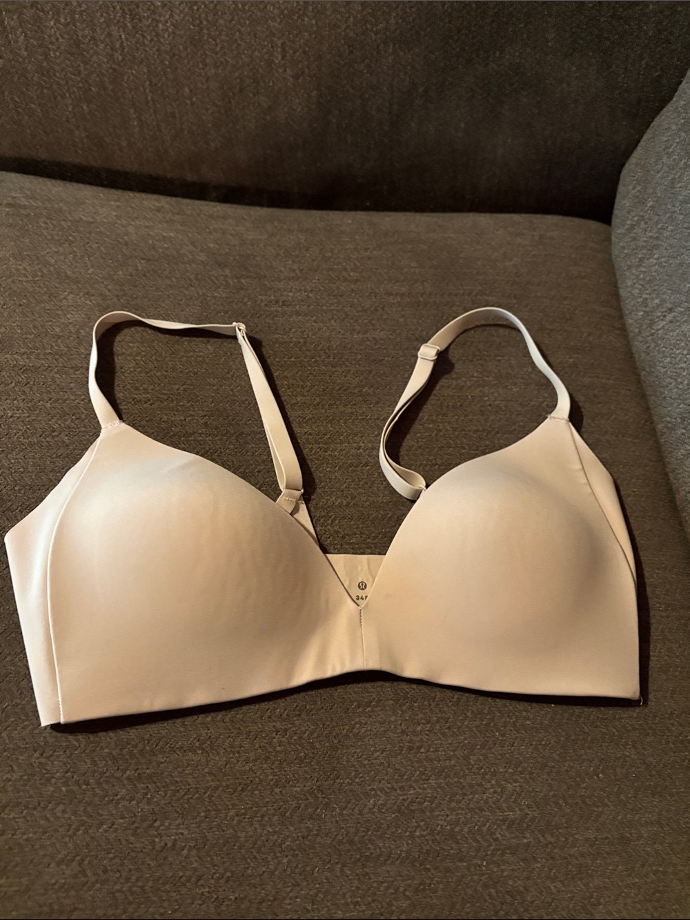 Lululemon Bra Size 34 Minimalist Nude B Cup Light Support Yoga